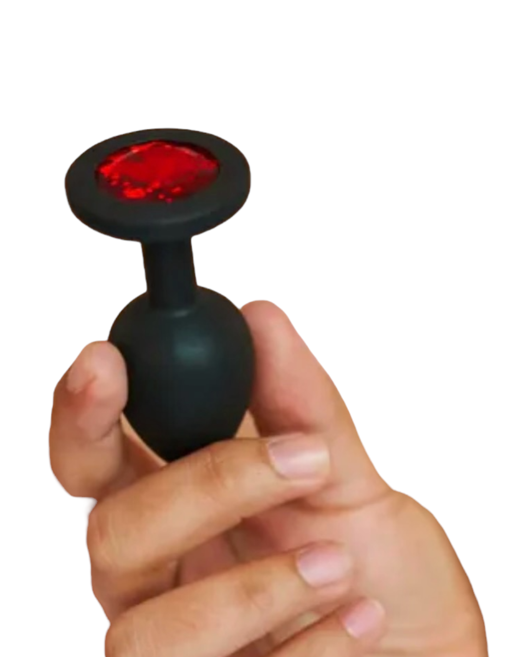 Plug anal Dilatador silicona con Joya talla L